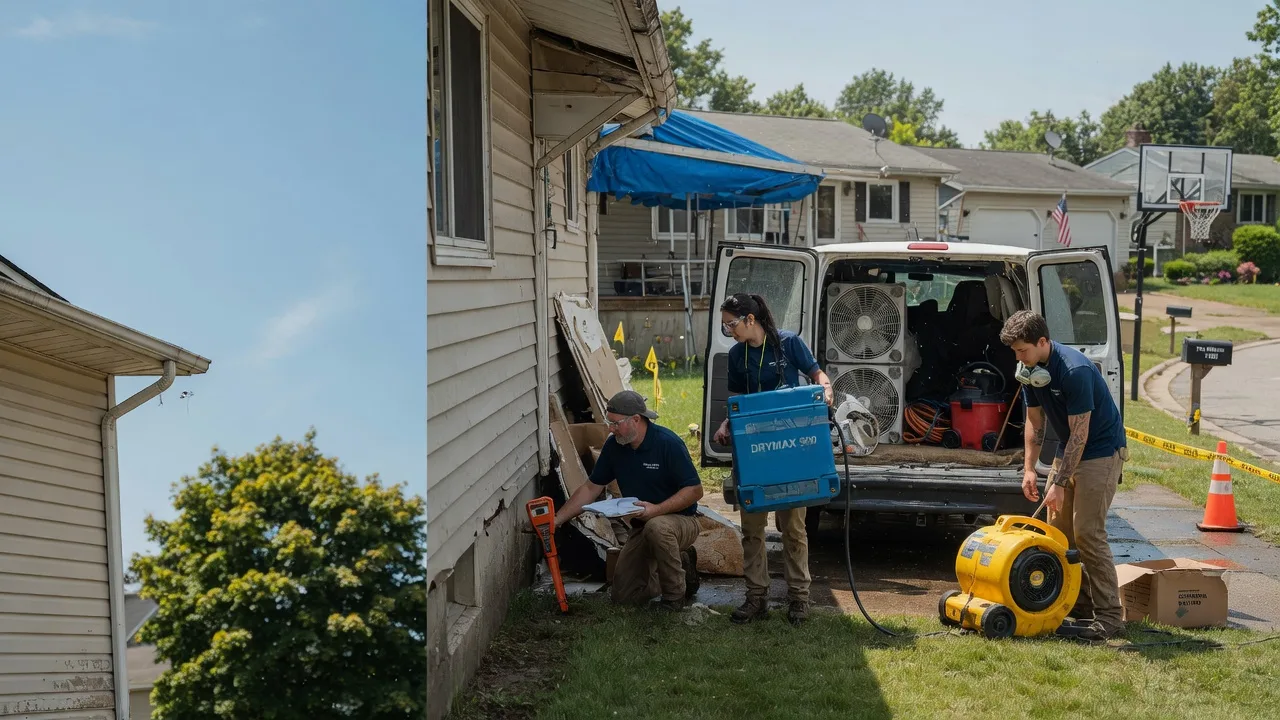 Ceiling Leak Cleanup in East Springfield, OH near me